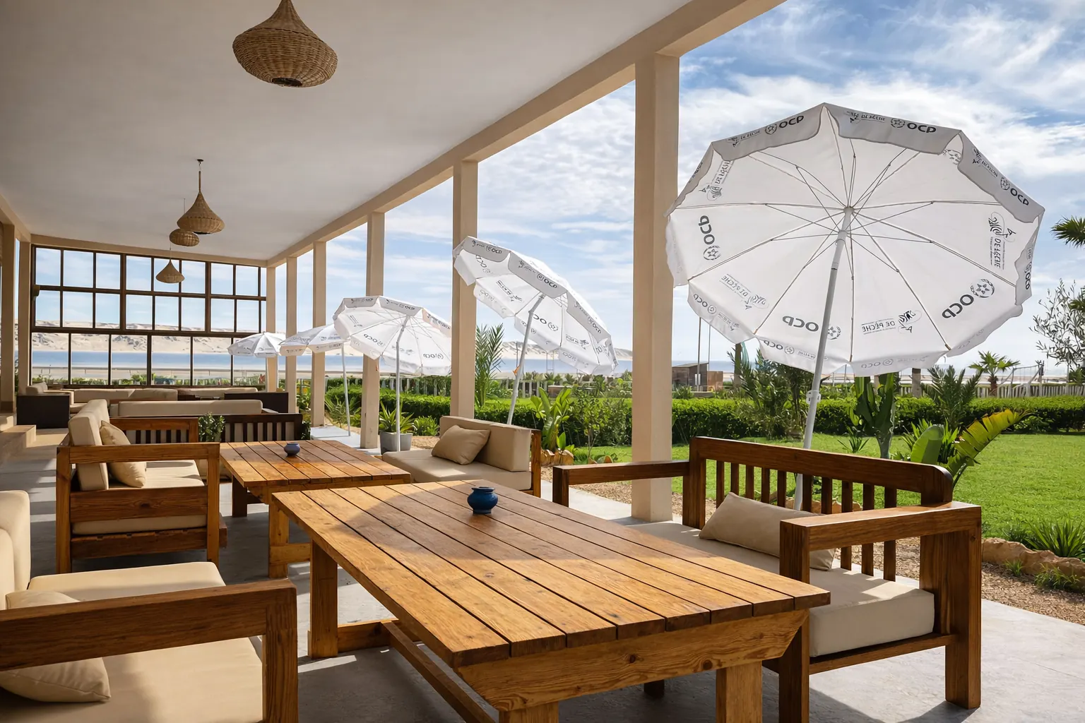 Salon extérieur du Dakhla Camp