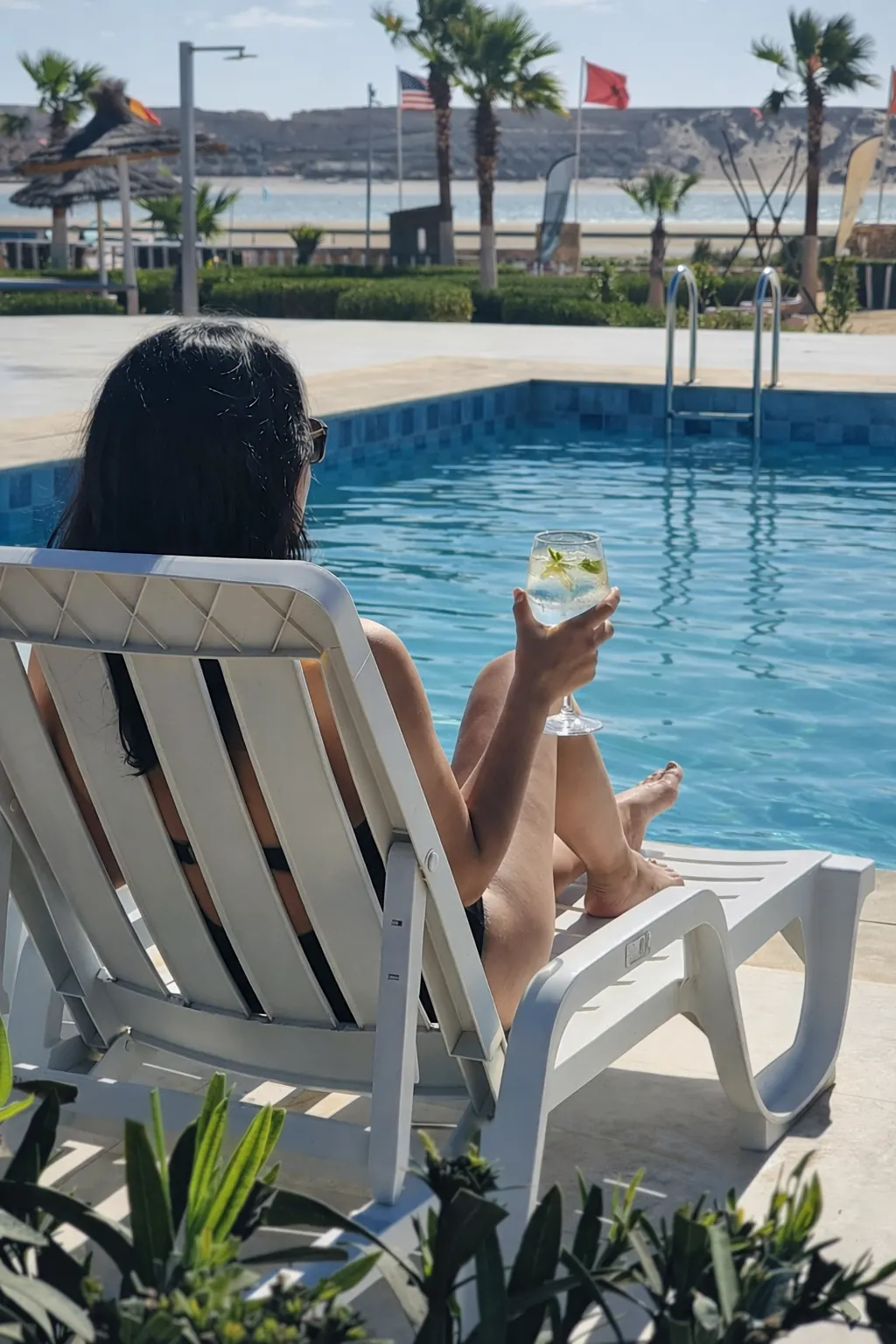 Luxury Pool relax at Dakhla Camp